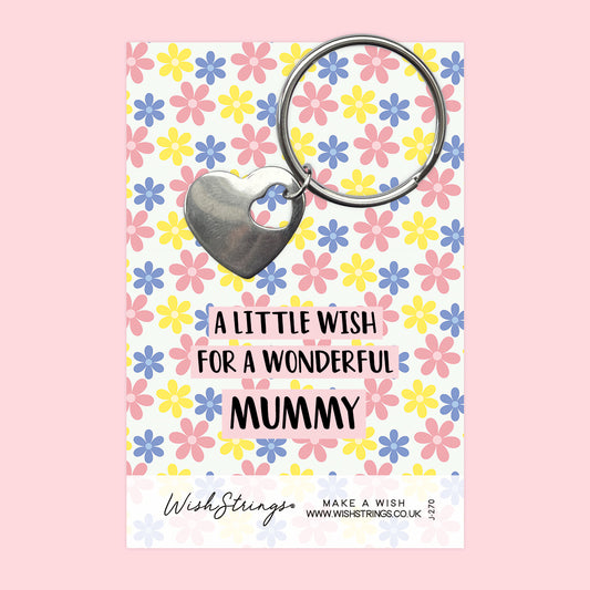WONDERFUL MUMMY - Heart Keyring - J270