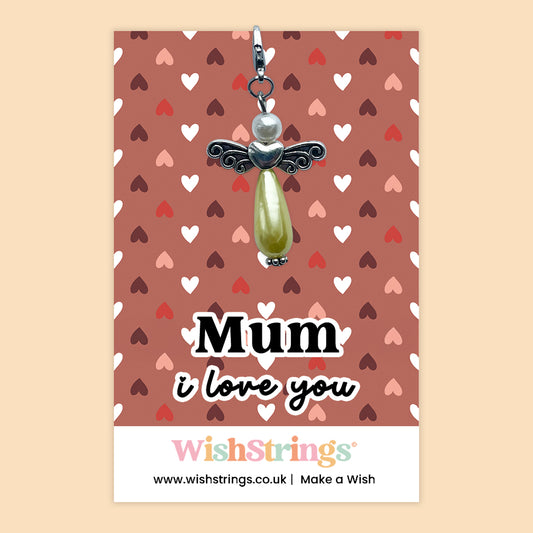 Mum I Love You - Wish Angels, Clip on Keepsake | J272