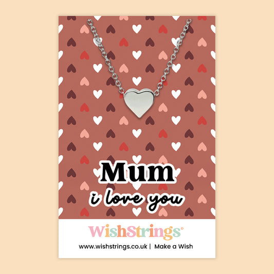 Mum I Love You - Heart Necklace - J272