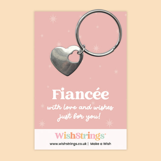 Fiancée - Heart Keyring - J273-KR