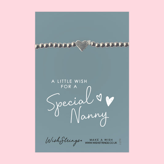 NANNY - Heart Beaded Bracelet - J274