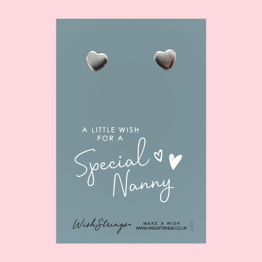 NANNY - Heart Stud Earrings | J274