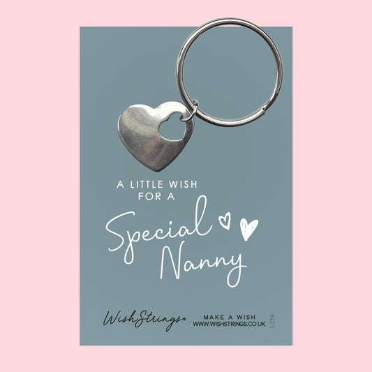 NANNY - Heart Keyring - J274