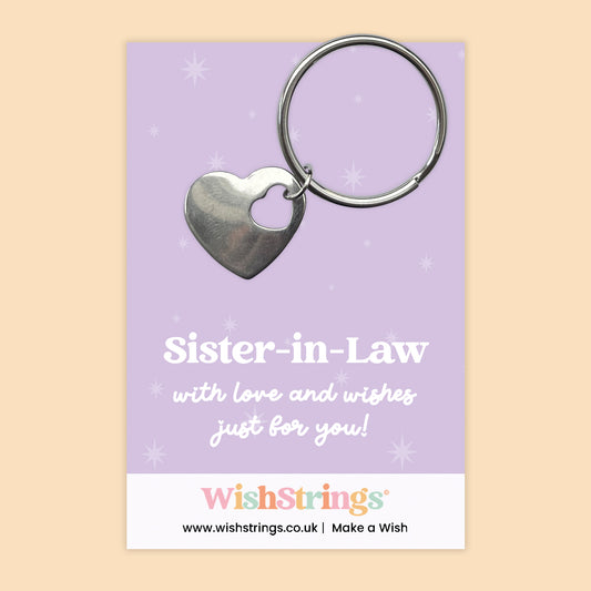 Sister-in-Law - Heart Keyring - J274