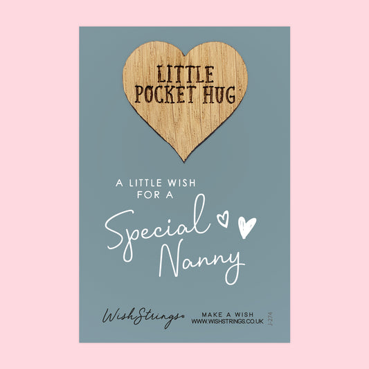 Special Nanny - Oak Pocket Hug Token | J274
