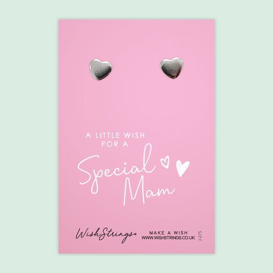 SPECIAL MAM - Heart Stud Earrings | J275