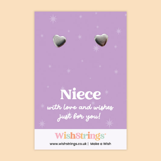 Niece - Heart Stud Earrings | J275