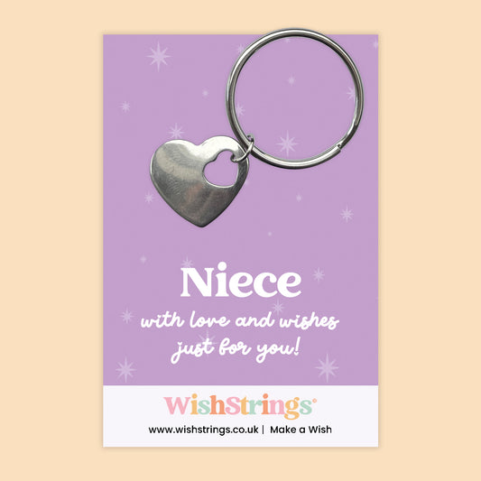 Niece - Heart Keyring - J275