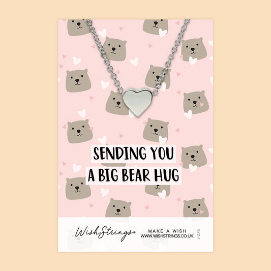 BIG BEAR HUG - HEART NECKLACE - J276