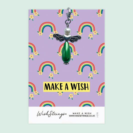 MAKE A WISH, RAINBOW - Wish Angels, Clip on Keepsake | J278