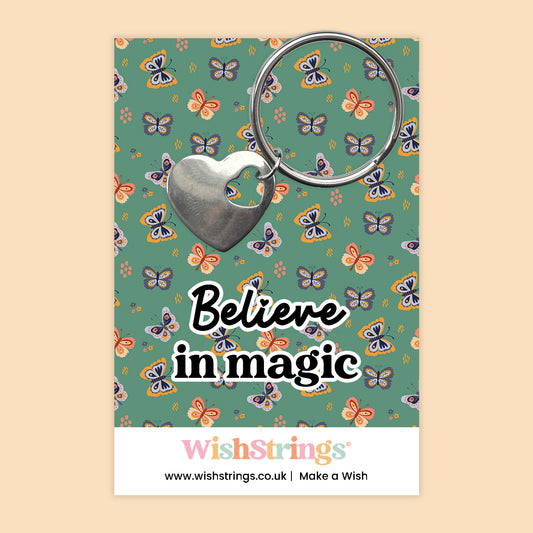 Believe in Magic - Heart Keyring - J278