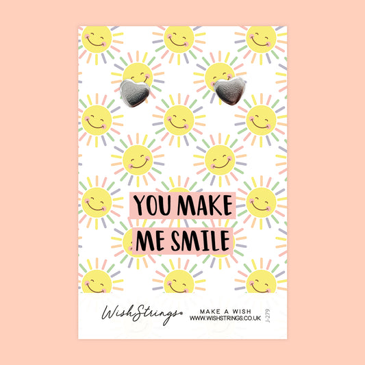 MAKE ME SMILE - Heart Stud Earrings | J279