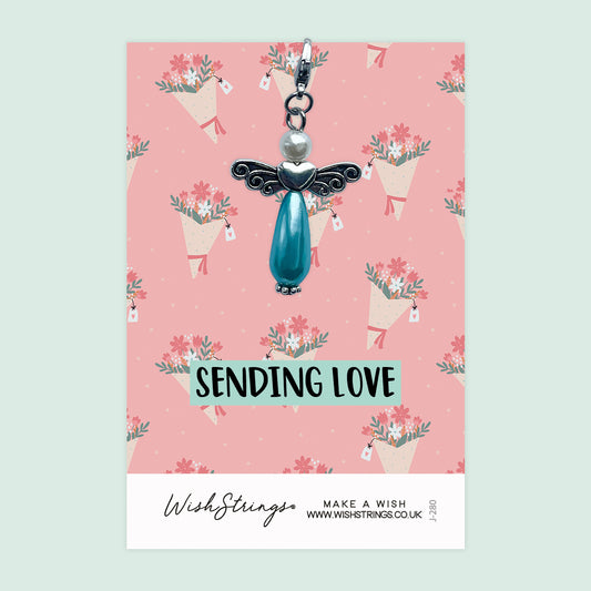 SENDING LOVE - Wish Angels, Clip on Keepsake | J280
