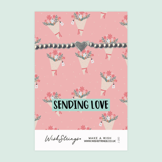 SENDING LOVE - Heart Beaded Bracelet - J280