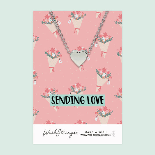SENDING LOVE - Heart Necklace - J280