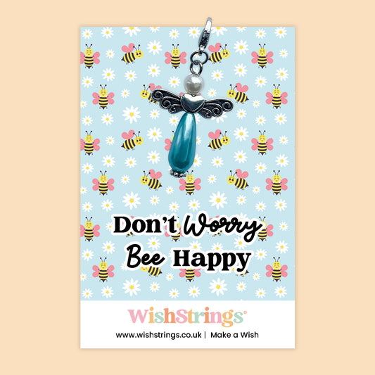 Don’t Worry Bee Happy - Wish Angels, Clip on Keepsake | J282