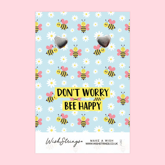 BEE HAPPY - Heart Stud Earrings | J282