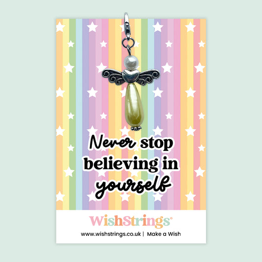 BELIEVE IN YOURSELF - Wish Angels, Clip on Keepsake | J283