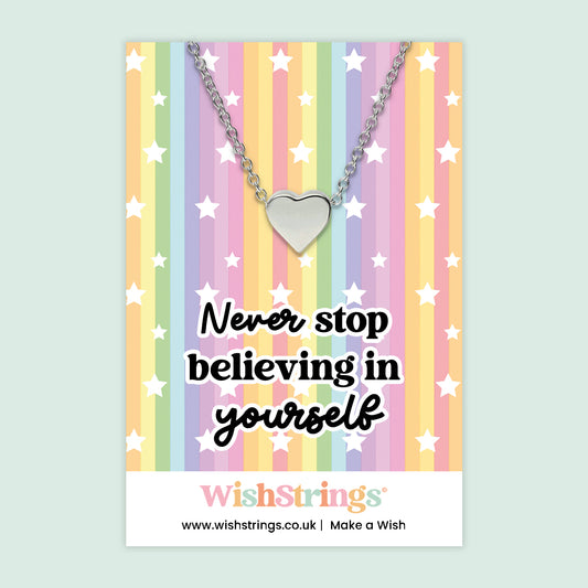 BELIEVING IN YOURSELF - Heart Necklace - J283