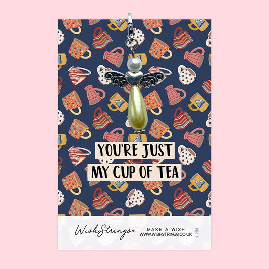 CUP OF TEA - Wish Angels, Clip on Keepsake | J284