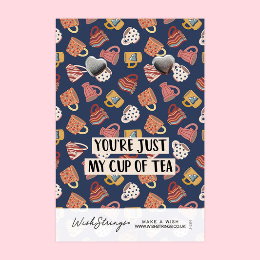 CUP OF TEA - Heart Stud Earrings | J284