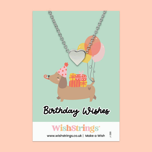 Birthday Wishes - HEART NECKLACE - J288