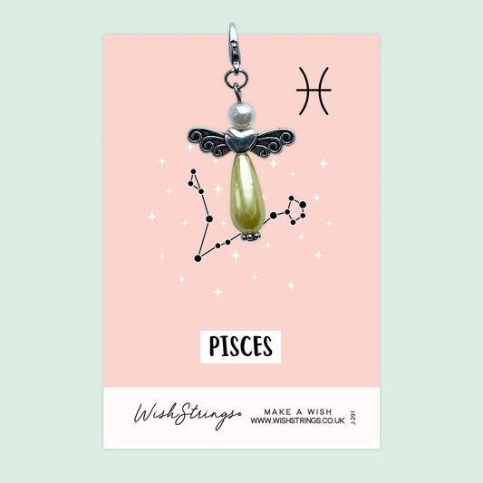 PISCES, Star Sign Horoscope - Wish Angels, Clip on Keepsake | J291