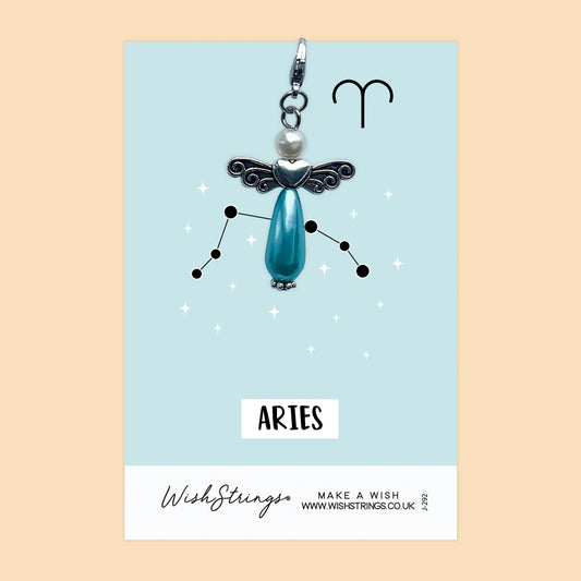 ARIES, Star Sign Horoscope - Wish Angels, Clip on Keepsake | J292