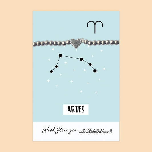 ARIES, Star Sign Horoscope - HEART BRACELET - J292