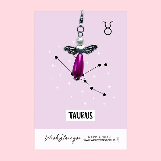 TAURUS, Star Sign Horoscope - Wish Angels, Clip on Keepsake | J293