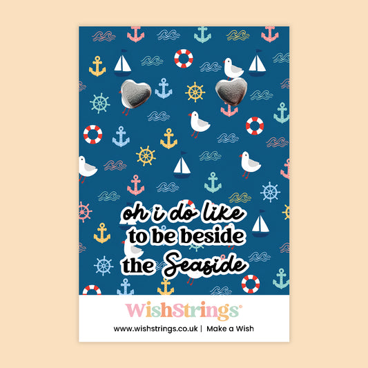 Oh I Do Like to Be Beside the Seaside - Heart Stud Earrings | J296