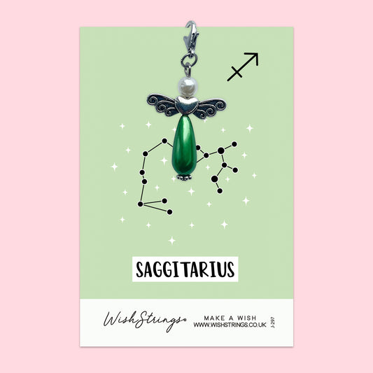 SAGGITARIUS, Star Sign Horoscope - Wish Angels, Clip on Keepsake | J297