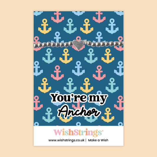 You’re My Anchor - Heart Beaded Bracelet - J297