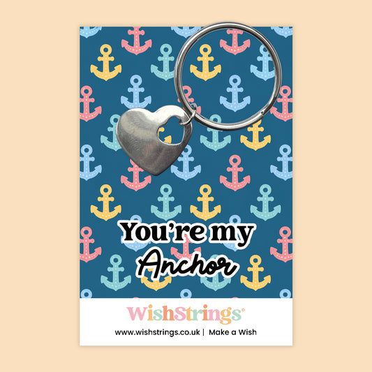 You’re My Anchor - Heart Keyring - J297