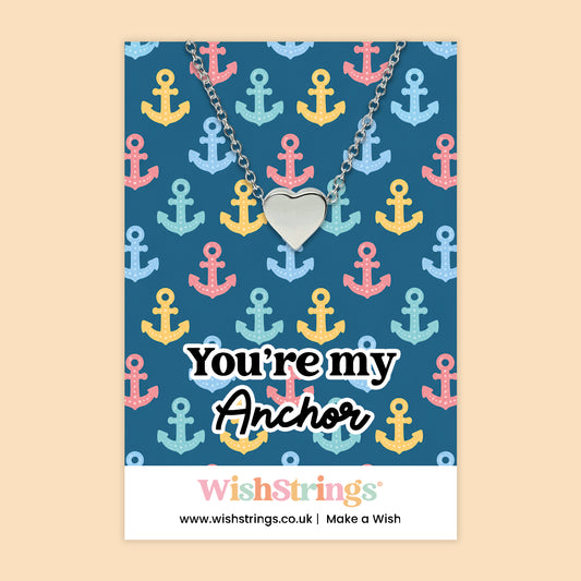 You’re My Anchor - Heart Necklace - J297