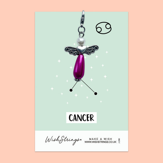 CANCER, Star Sign Horoscope - Wish Angels, Clip on Keepsake | J298