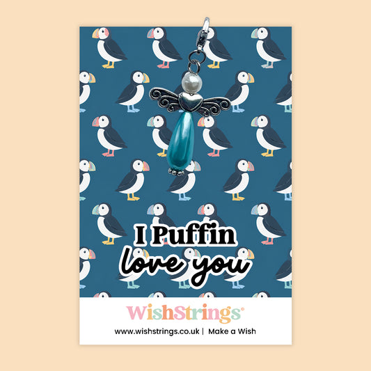 I Puffin Love You - Wish Angels, Clip on Keepsake | J298