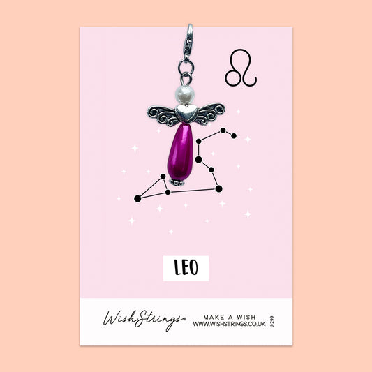 LEO, Star Sign Horoscope - Wish Angels, Clip on Keepsake | J299