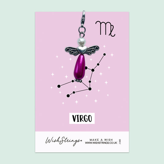 VIRGO, Star Sign Horoscope - Wish Angels, Clip on Keepsake | J300