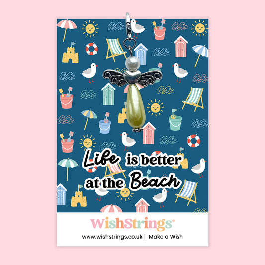 Life Is Better at the Beach - Wish Angels, Clip on Keepsake | J300