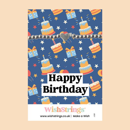 Happy Birthday - Heart Beaded Bracelet - J301