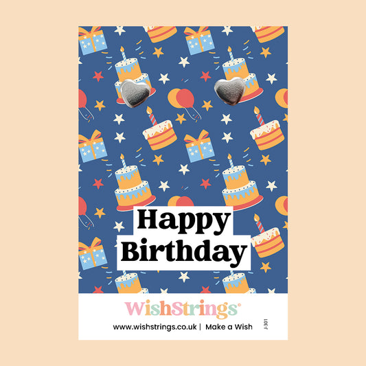 Happy Birthday - Heart Stud Earrings | J301