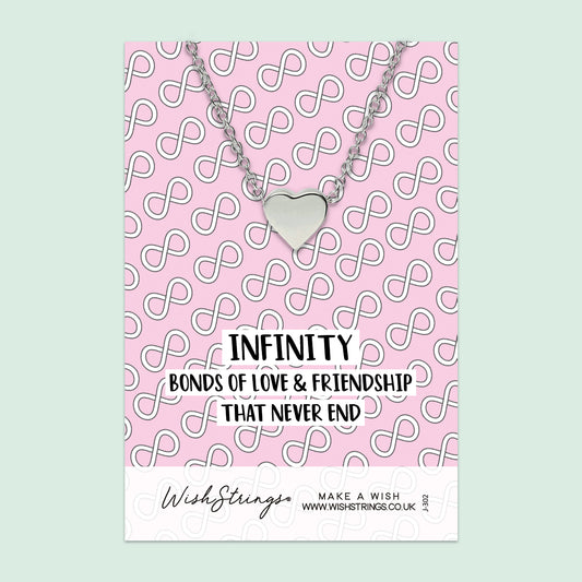 Infinity Friendship - Heart Necklace - J302