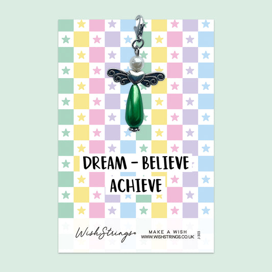 Dream, Believe, Achieve - Wish Angels, Clip on Keepsake | J303