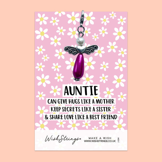 Auntie - Wish Angels, Clip on Keepsake | J304