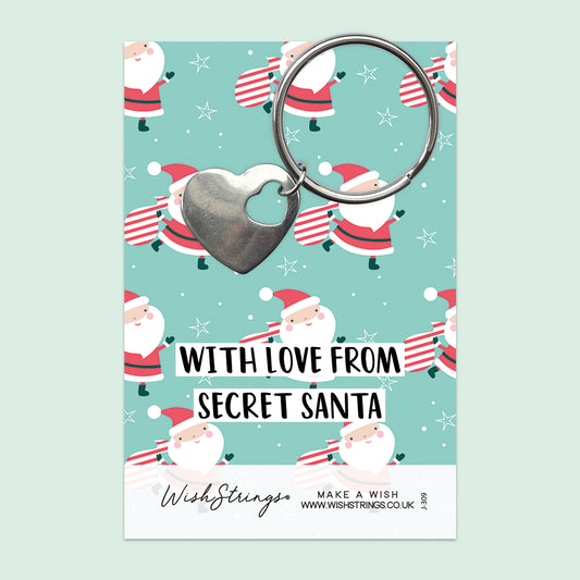 SECRET SANTA - Heart Keyring - J309