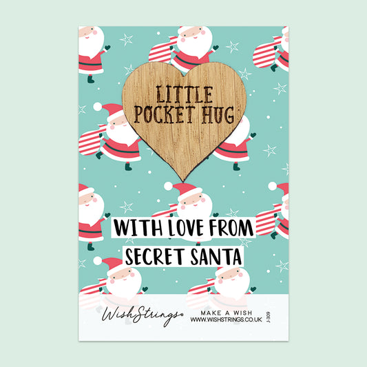 SECRET SANTA - Oak Pocket Hug Token (J309)