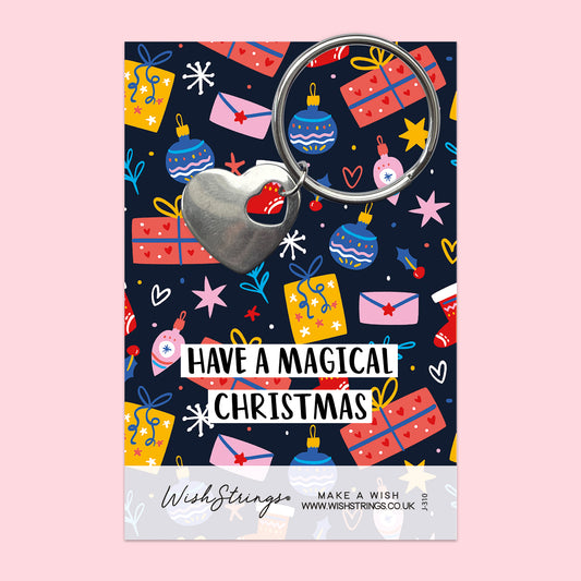 MAGICAL CHRISTMAS - Heart Keyring - J310