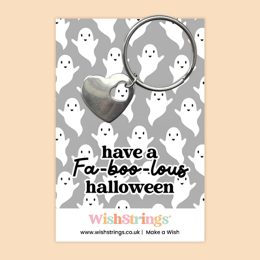 FA-BOO-LOUS HALLOWEEN - Heart Keyring - J313
