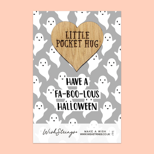 FA-BOO-LOUS HALLOWEEN - Oak Pocket Hug Token (J313)